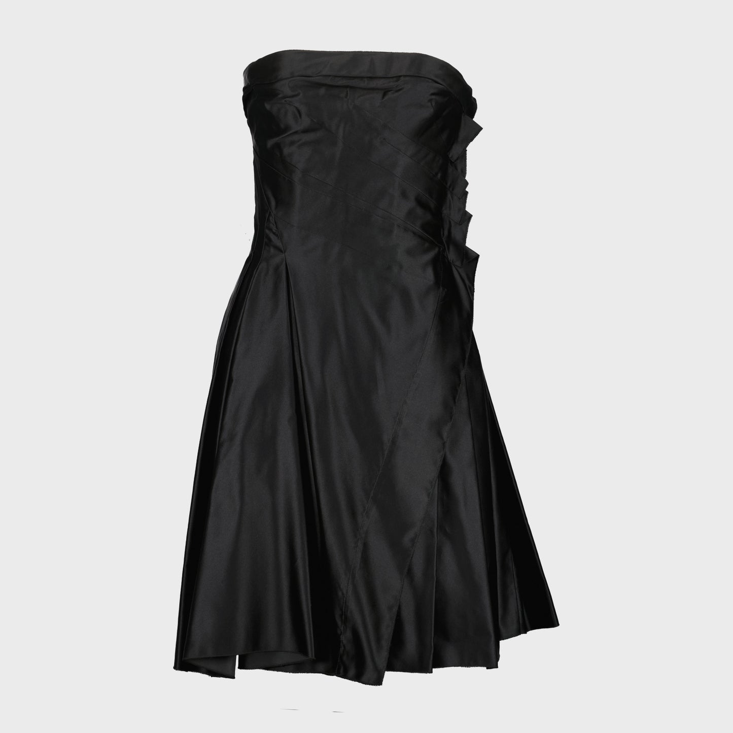 Robe Drapée Noir Prada 2006 par Miuccia Prada