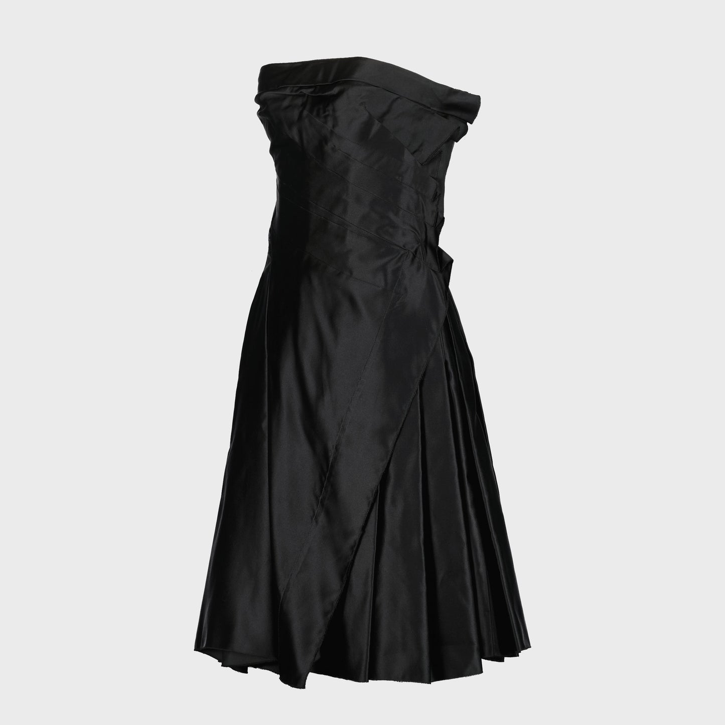 Robe Drapée Noir Prada 2006 par Miuccia Prada