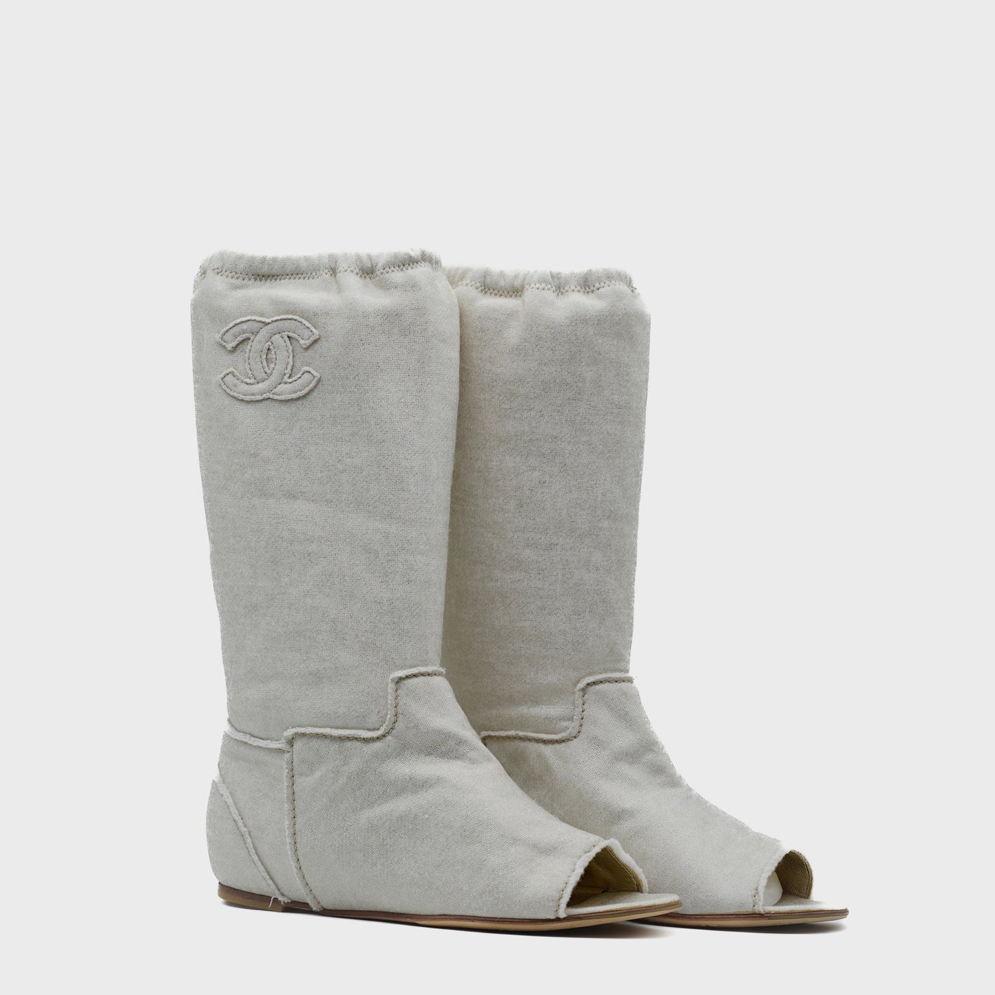 Bottines Toile Chanel Croisière 2008 par Karl Lagerfeld