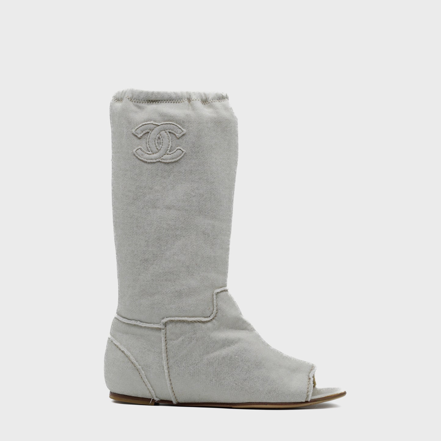 Bottines Toile Chanel Croisière 2008 par Karl Lagerfeld