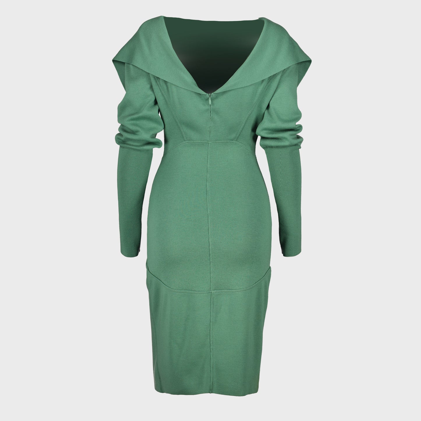 Robe Laine Verte AlaÏa FW 1987 par Azzedine Alaia