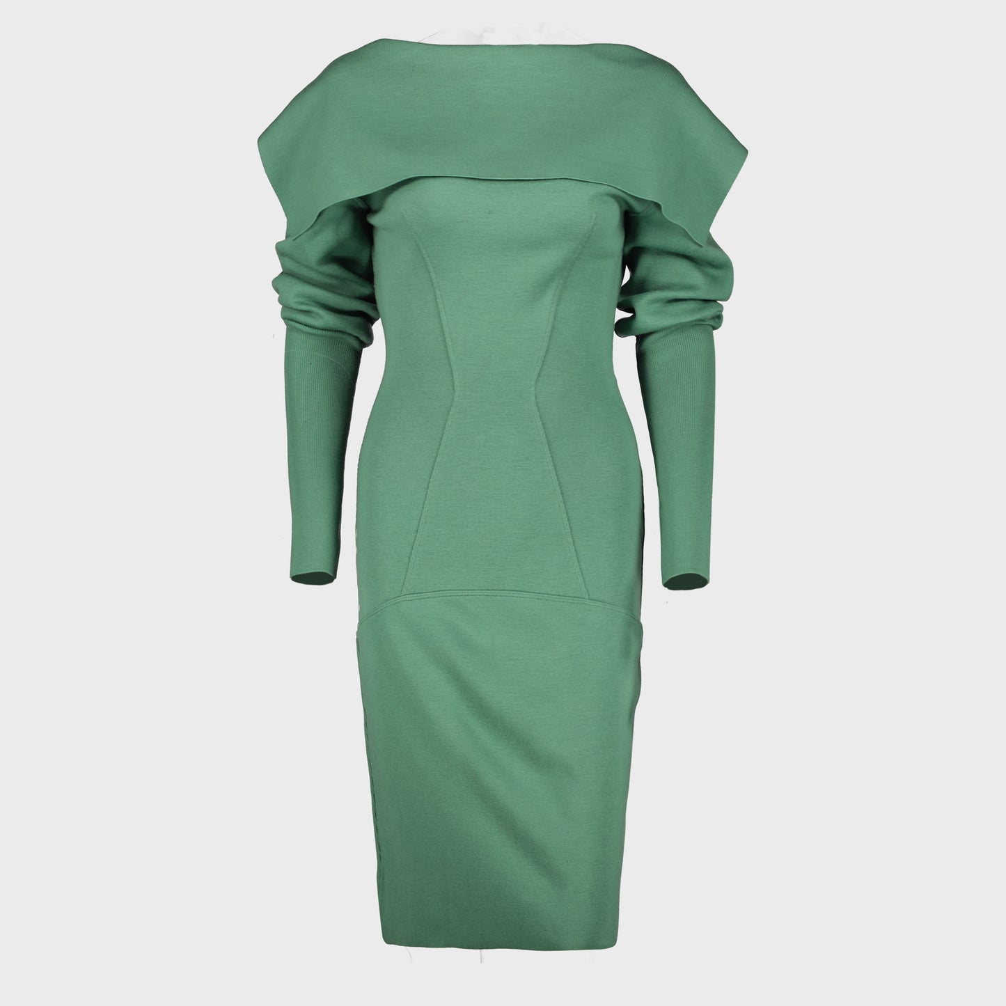 Robe Laine Verte AlaÏa FW 1987 par Azzedine Alaia