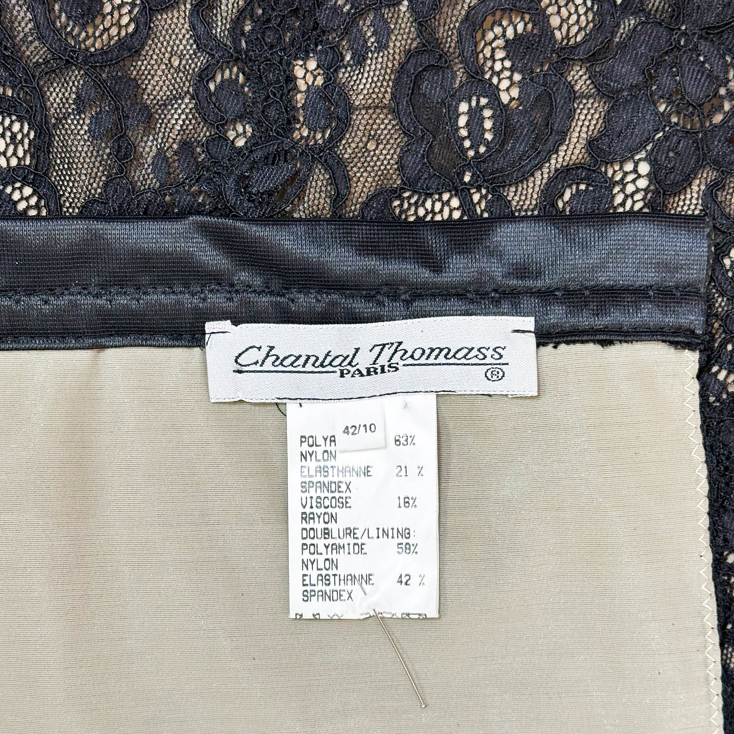 Bustier Dentelle Noir Chantal Thomas 1990