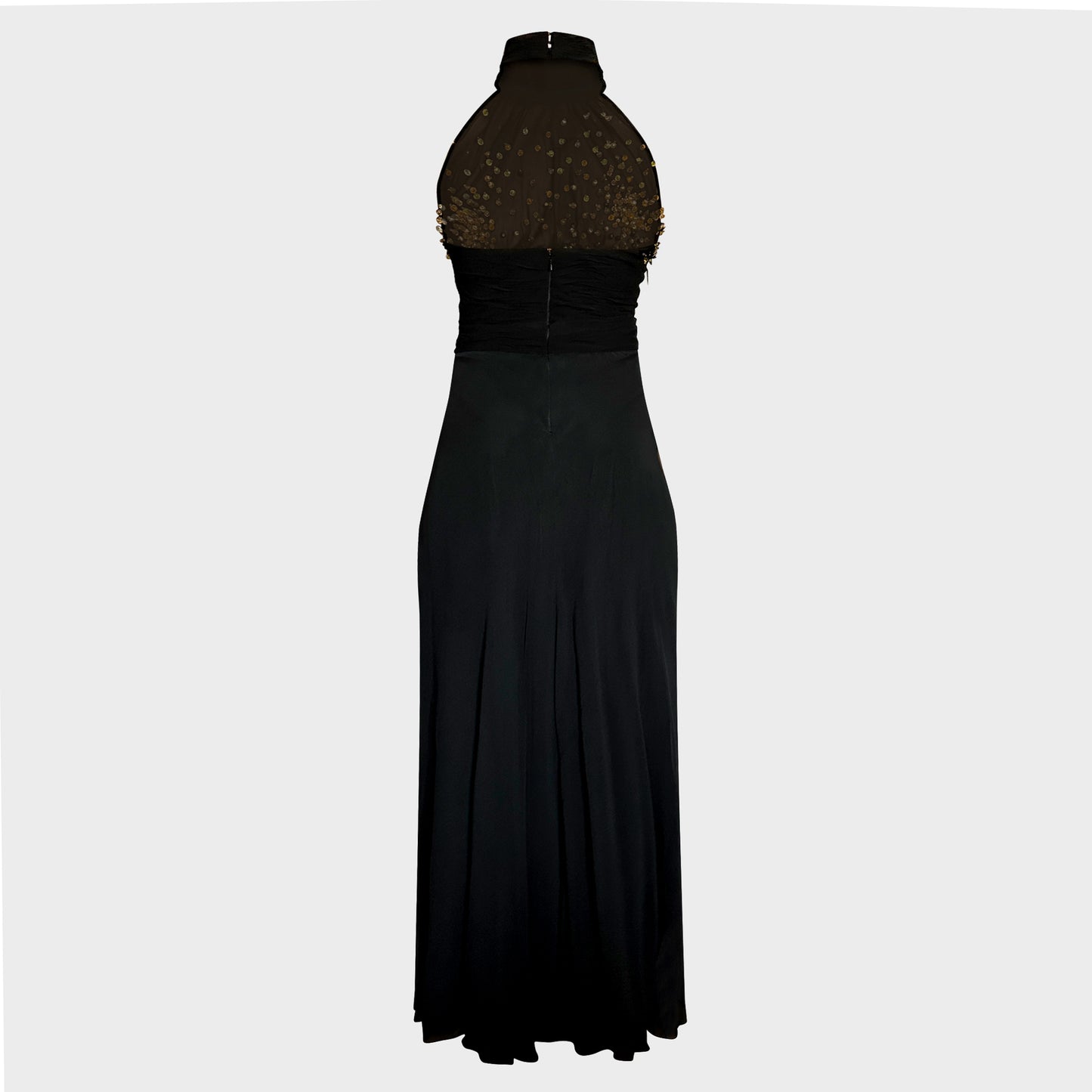Robe Halter Brodée 1970 par Loris Azzaro