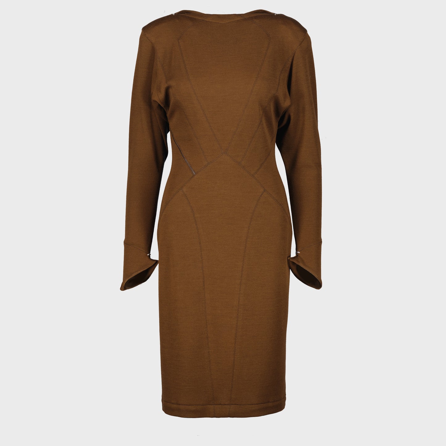 Robe Maille Camel Alaia FW 1983 par Azzedine Alaia