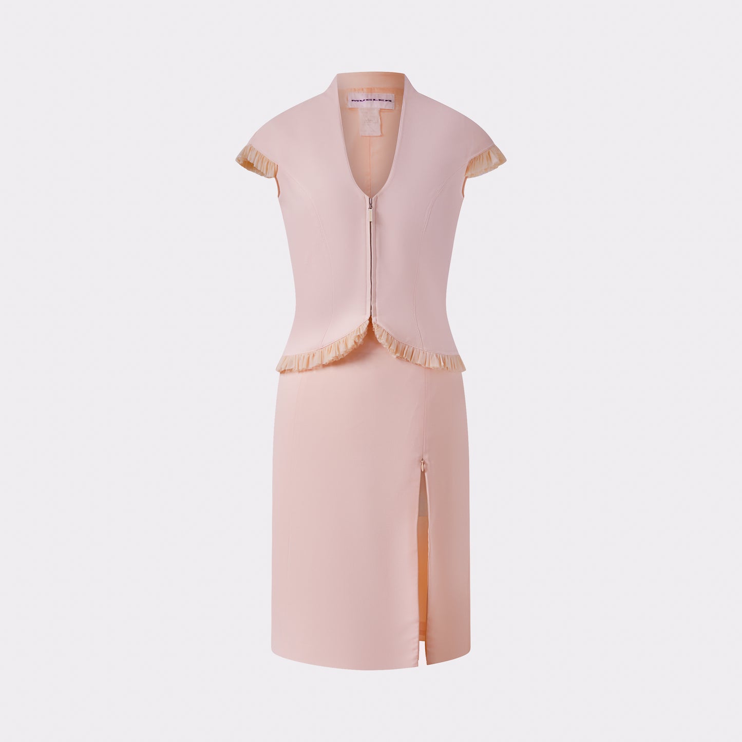 Ensemble Tailleur/Jupe Rose par Thierry Mugler FW 2001