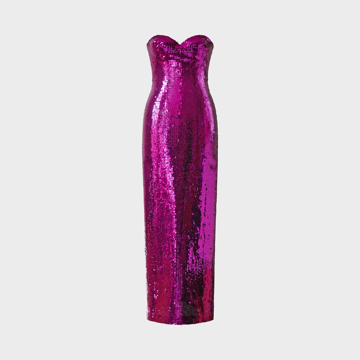 Robe brodée Fuchsia 1976 par Loris Azzaro