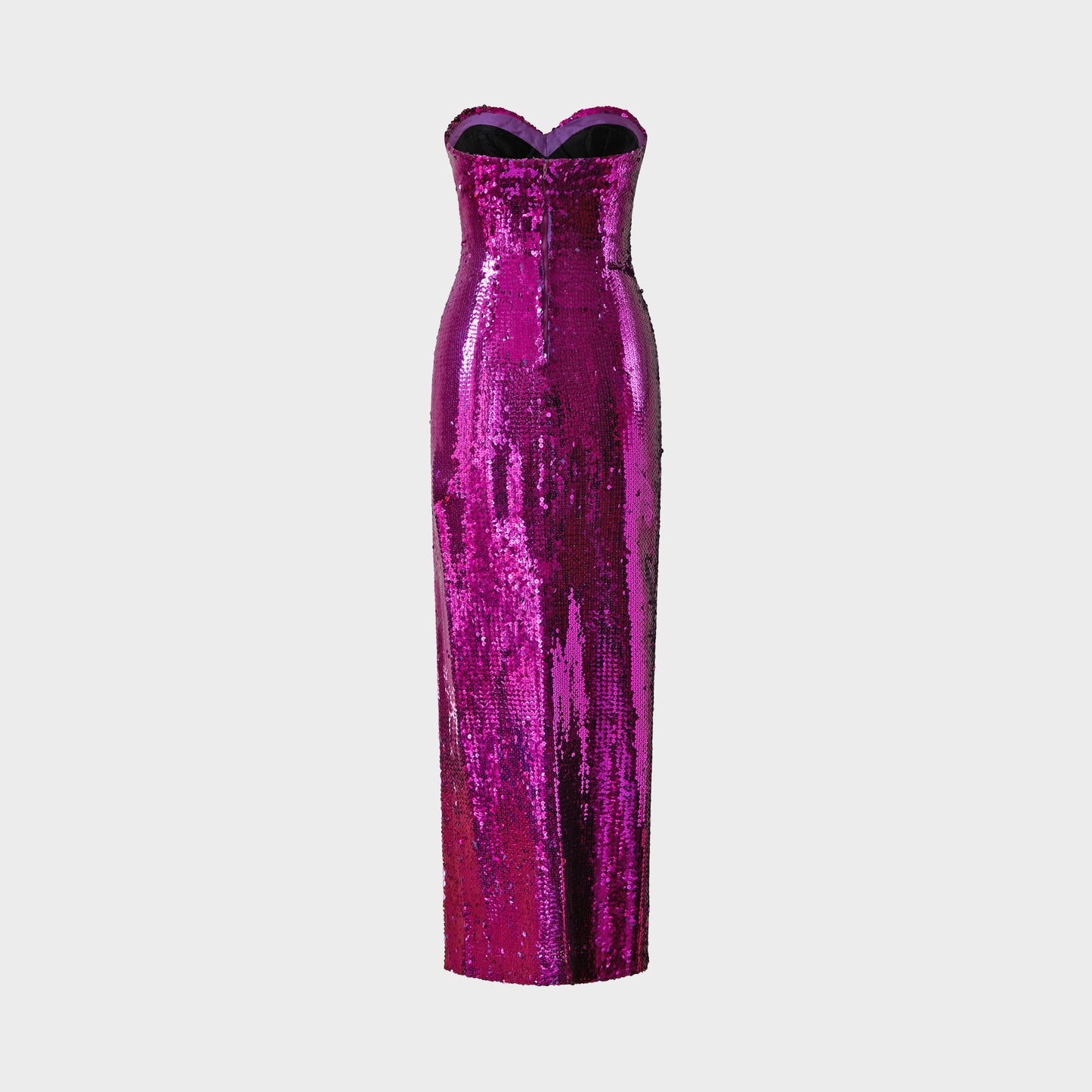 Robe brodée Fuchsia 1976 par Loris Azzaro