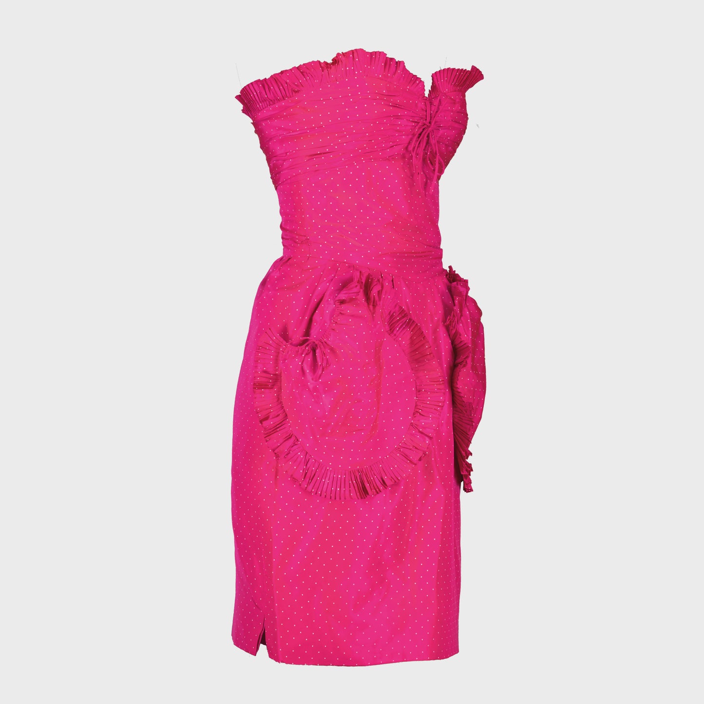 Robe Cocktail Fuchsia 1980 Nina Ricci