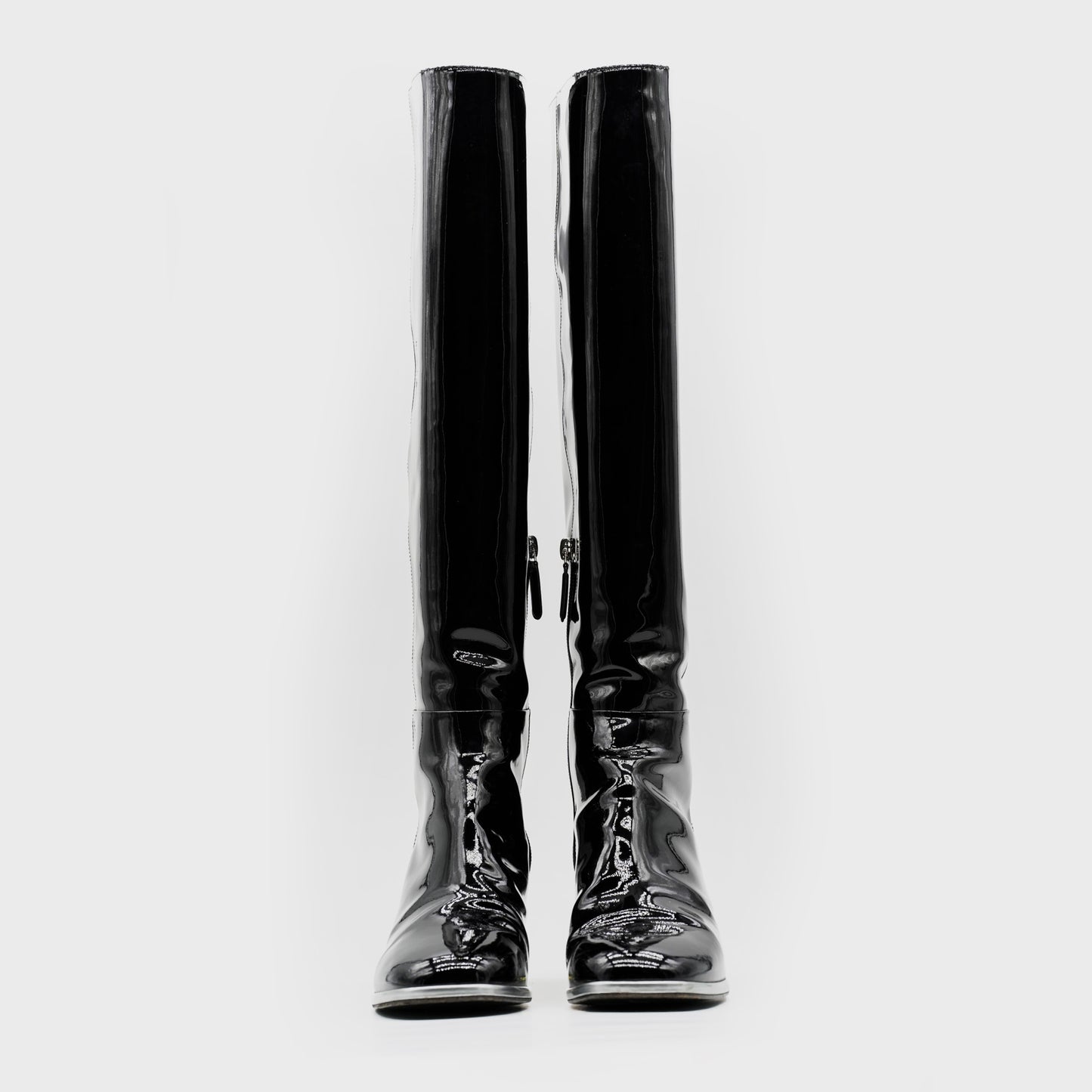 Bottes Cuir Vernis Chanel par Karl Lagerfeld