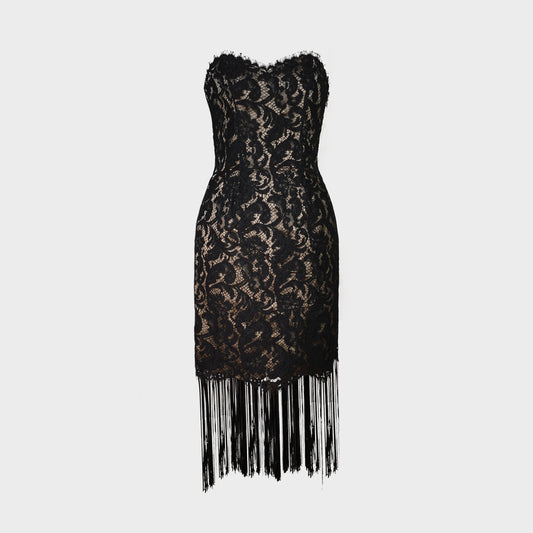 Christian Lacroix 1990 Lace Bustier Dress