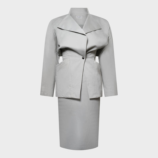 Tailleur Jupe Gris Alaïa SS 1984 par Azzedine Alaïa