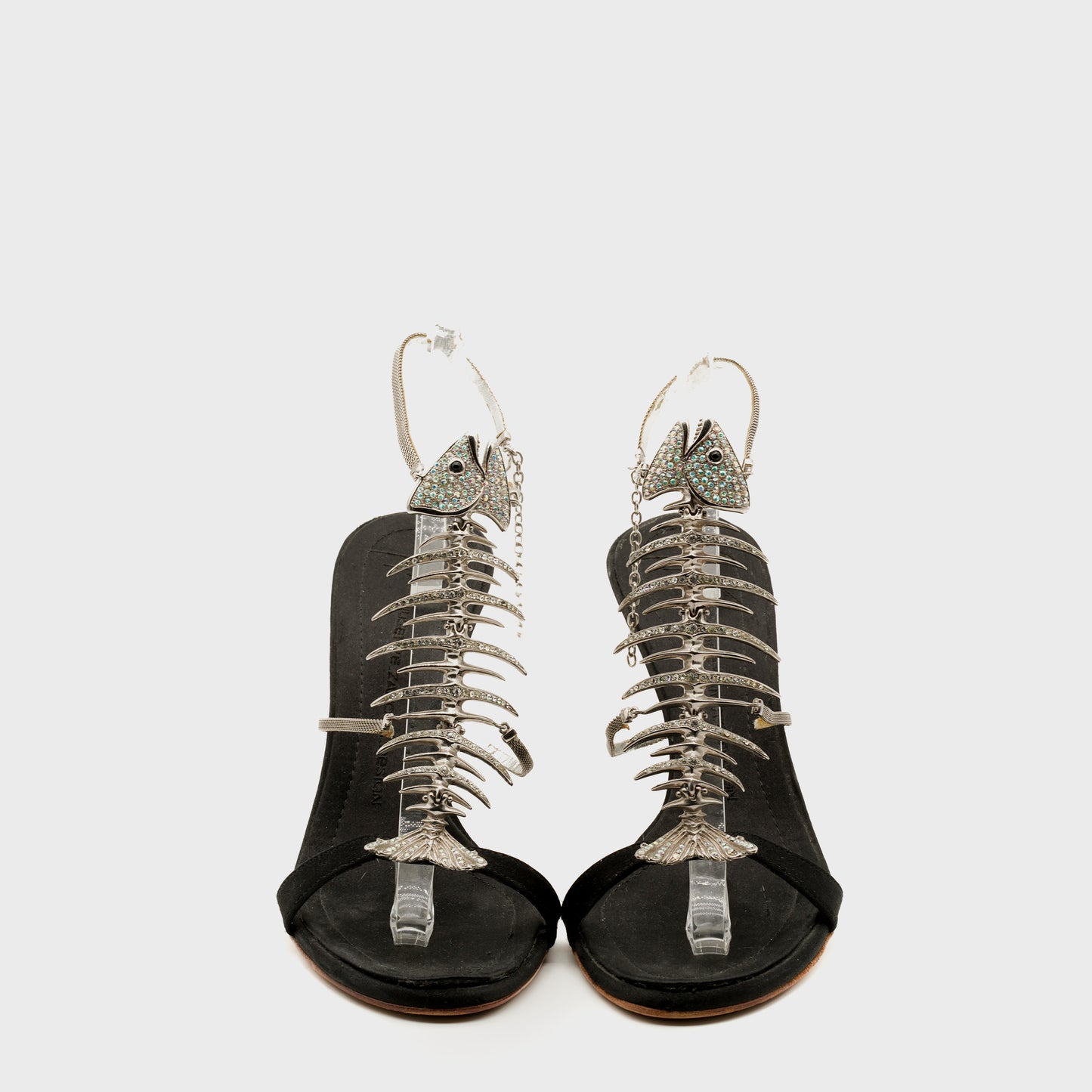 Sandales Slim Noir SS 2004 par Giuseppe Zanotti