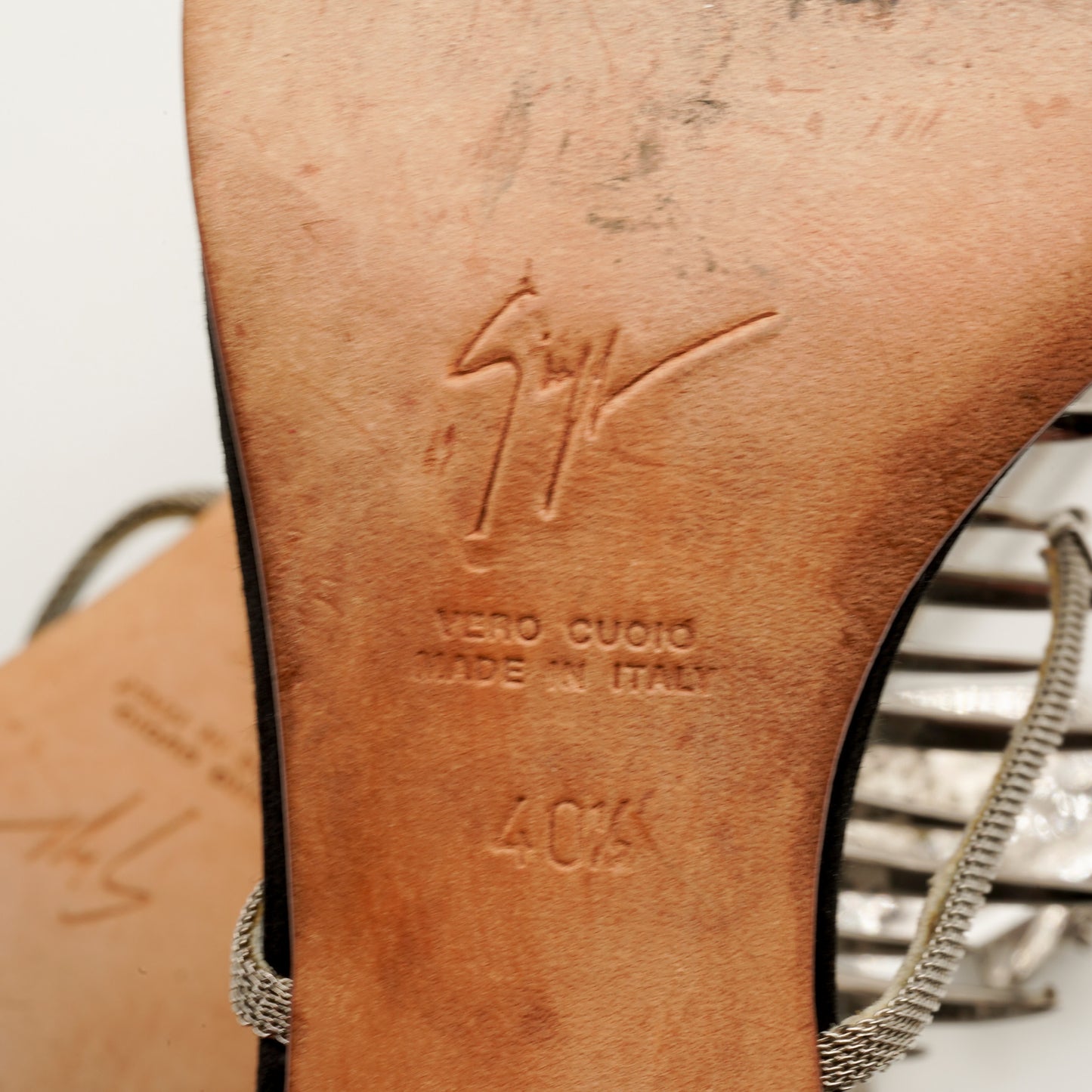 Sandales Slim Noir SS 2004 par Giuseppe Zanotti