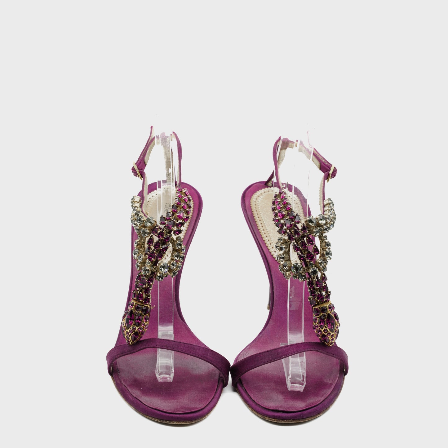 Sandales Pourpre Serpent Roberto Cavalli 2000