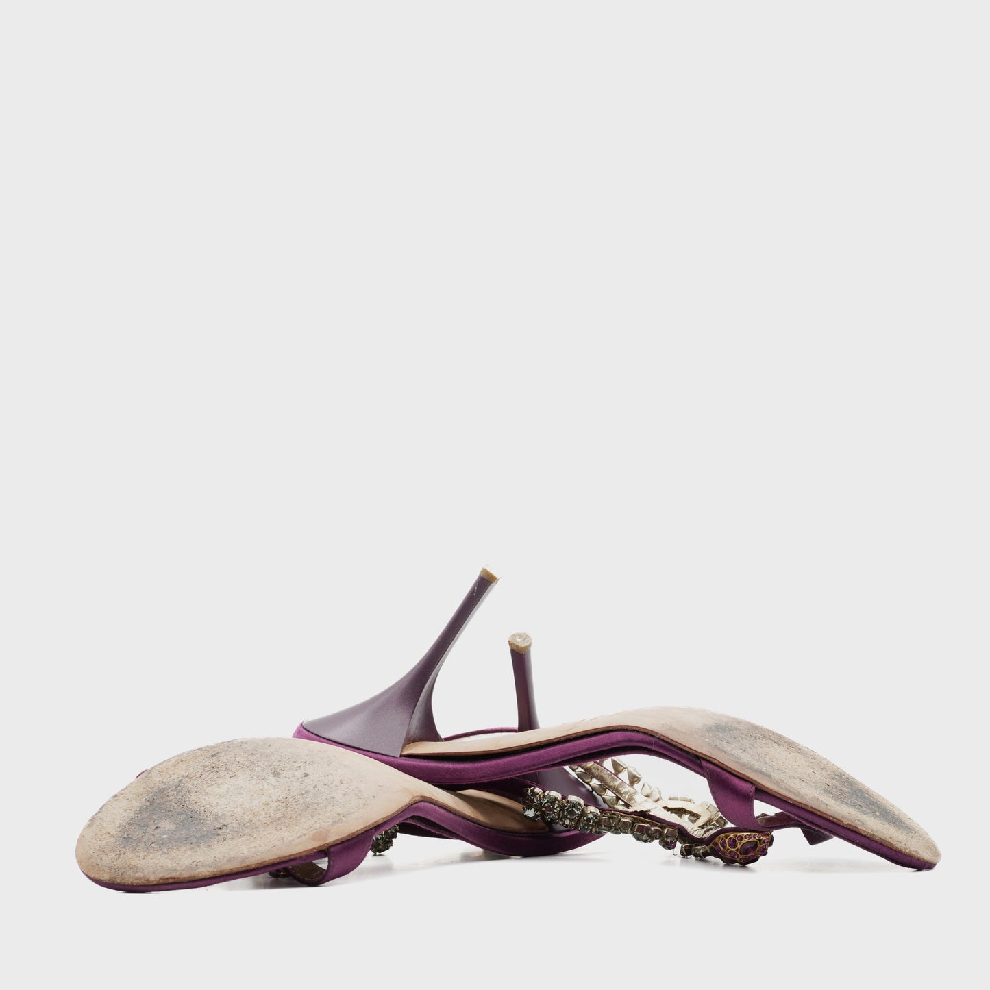Sandales Pourpre Serpent Roberto Cavalli 2000