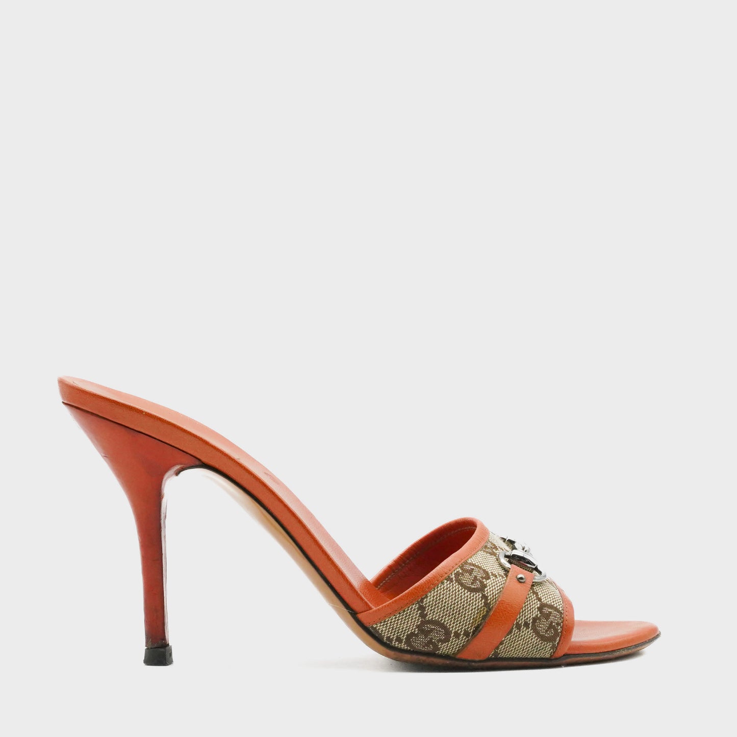 Sandales orange Monogramme Gucci SS 2000