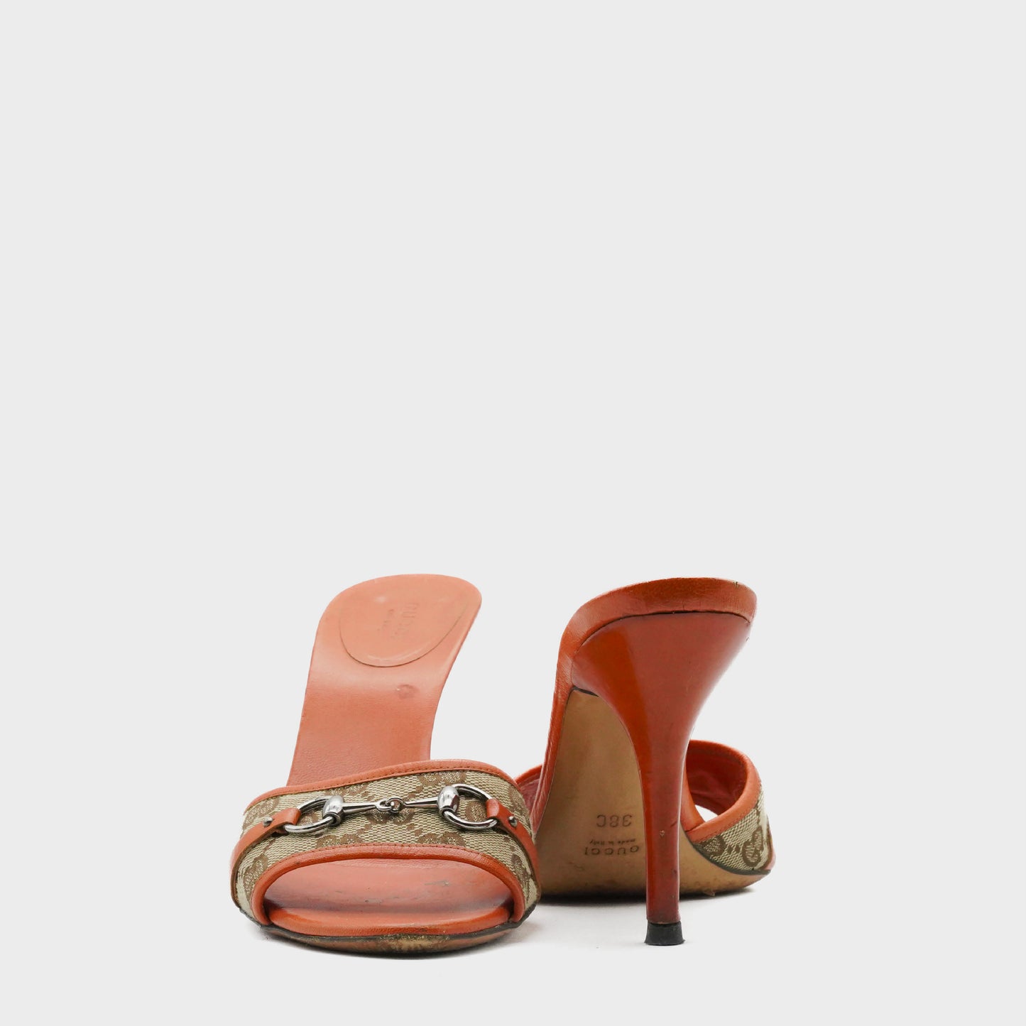 Sandales orange Monogramme Gucci SS 2000