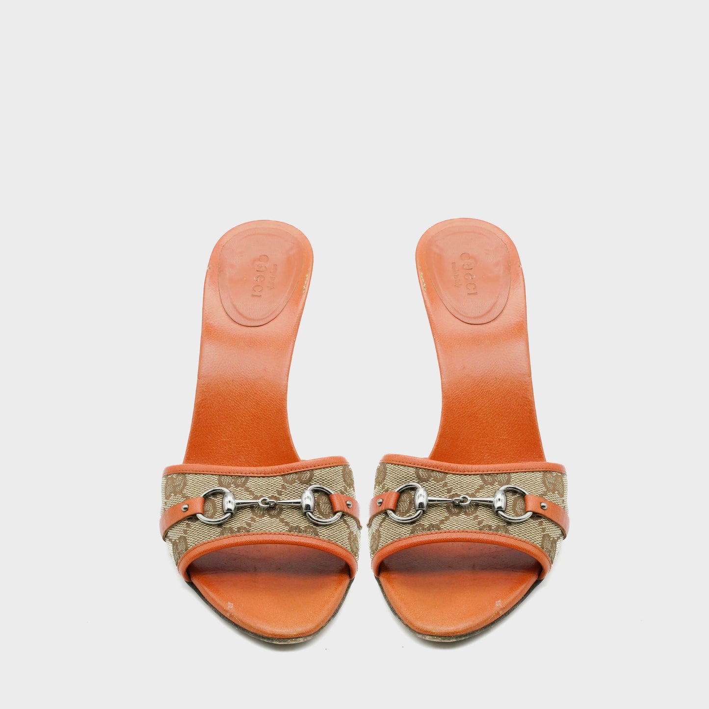 Sandales orange Monogramme Gucci SS 2000