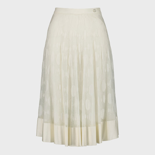 Jupe Blanche Chanel SS 2016 par Karl Lagerfeld