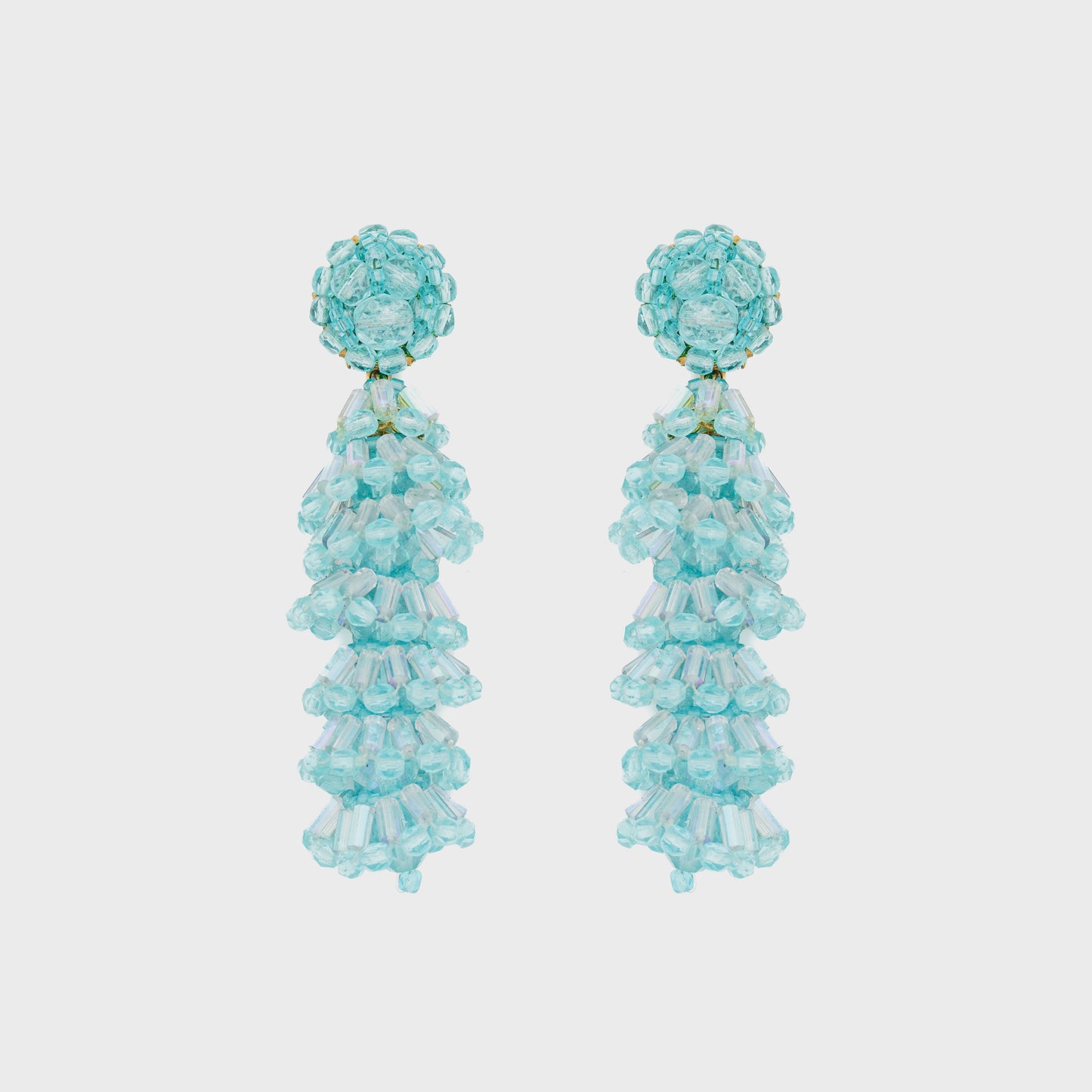Paire de clips en perle bleu azur Coppola e Toppo