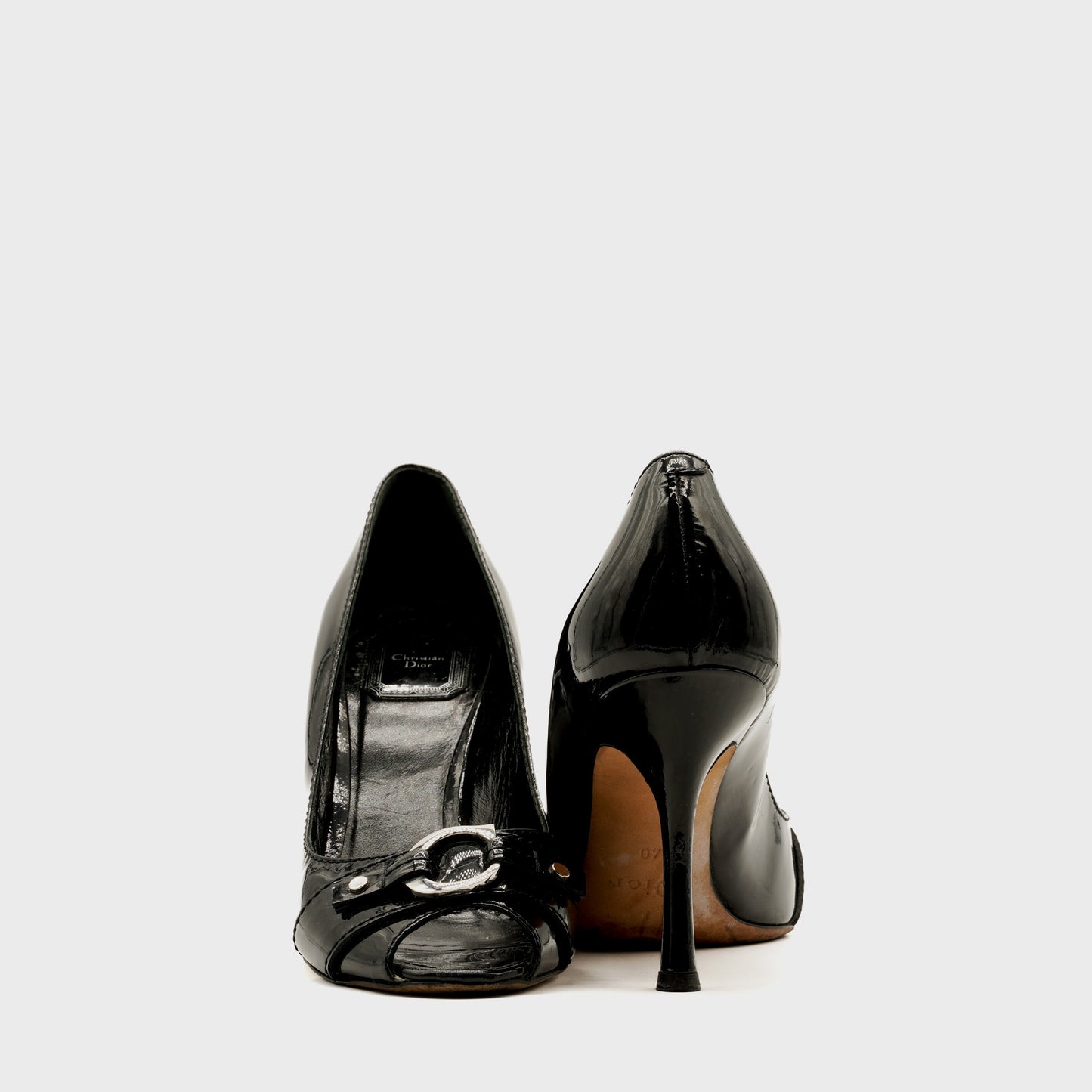 Christian Dior 2000 CD Patent Pumps by John Galliano