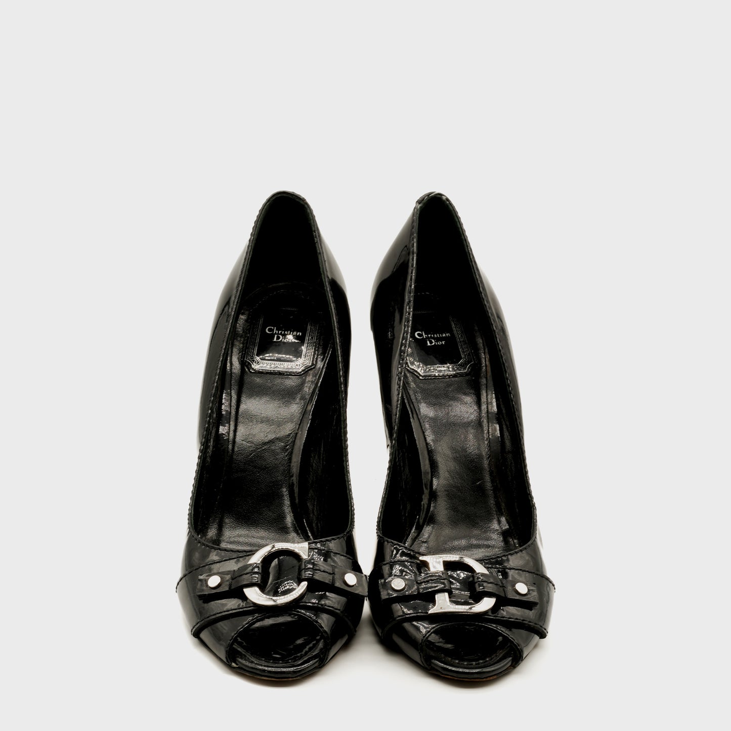 Christian Dior 2000 CD Patent Pumps by John Galliano