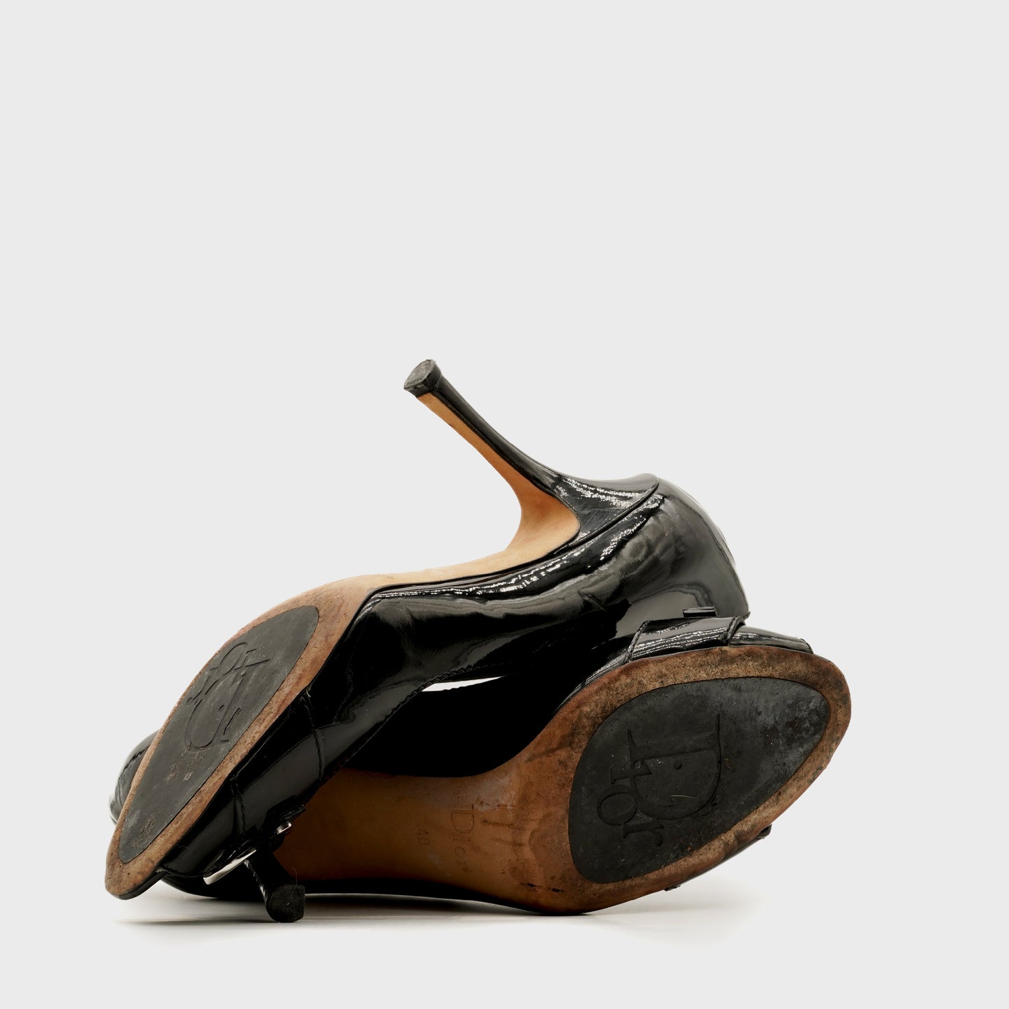 Christian Dior 2000 CD Patent Pumps by John Galliano