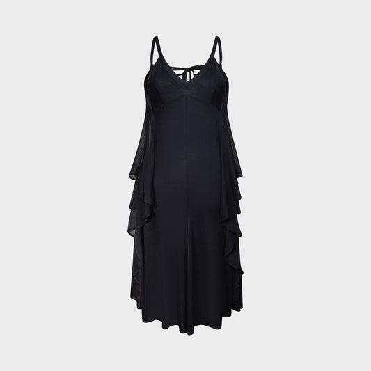 Chanel SS 2009 Black Mesh Dress by Karl Lagerfeld