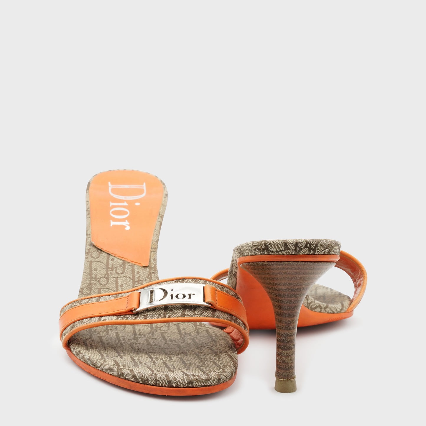 Mules Monogramme Christian Dior 2000 par John Galliano