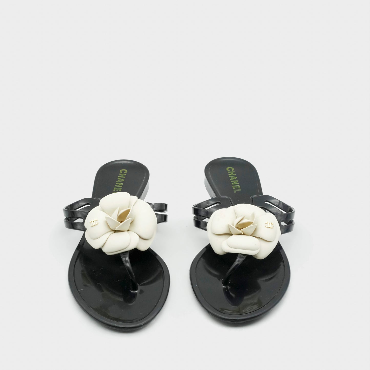 Sandales Noir Chanel 2010 par Karl Lagerfeld