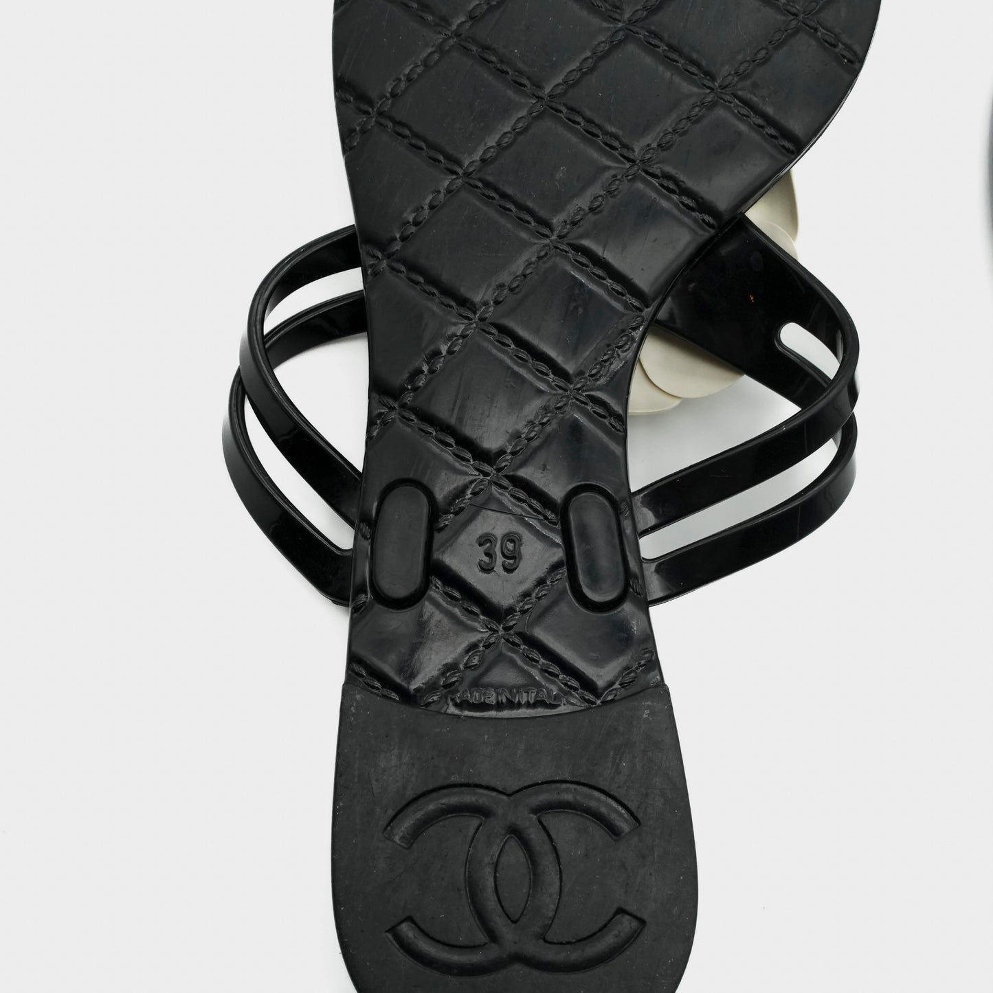 Sandales Noir Chanel 2010 par Karl Lagerfeld