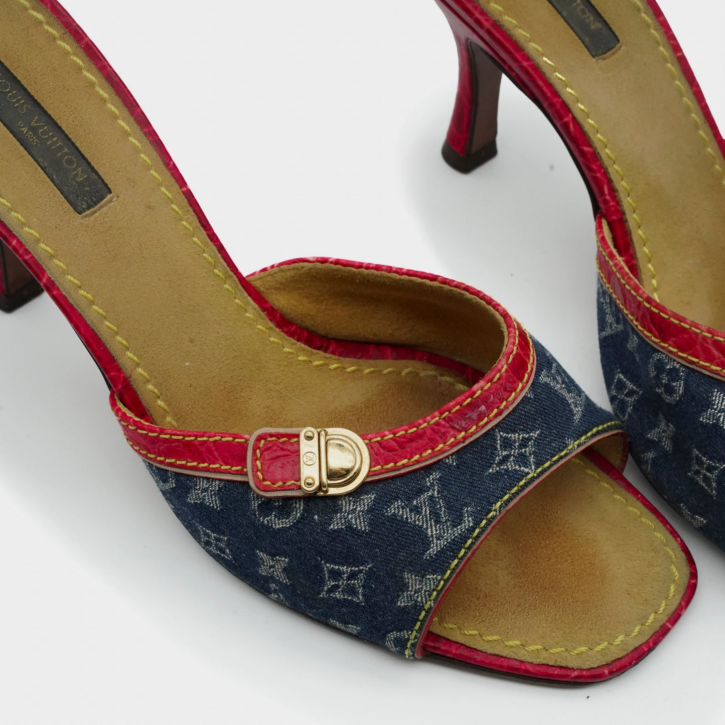 Mules Alligator Louis Vuitton 2005 par Marc Jacobs