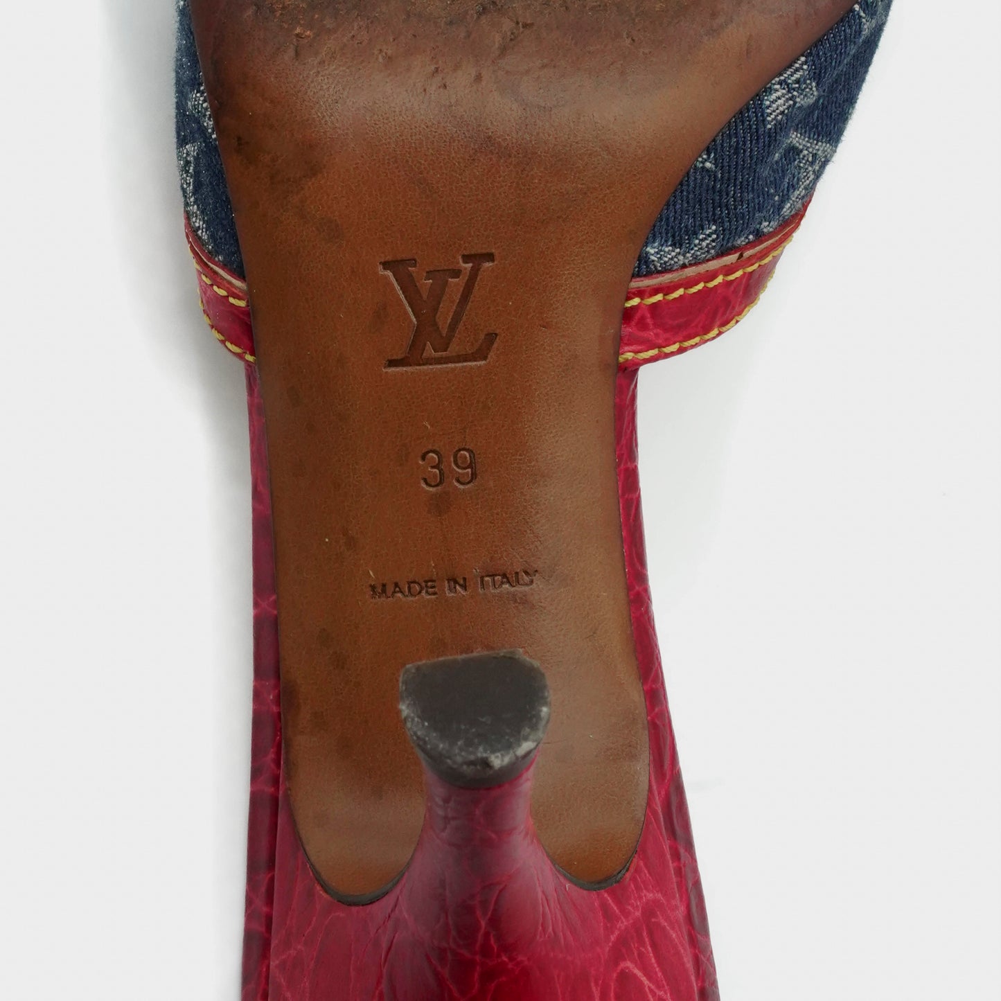 Mules Alligator Louis Vuitton 2005 par Marc Jacobs