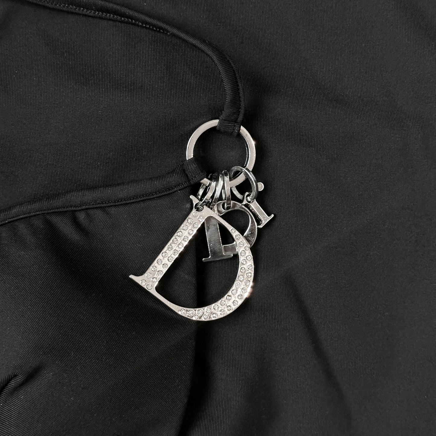 Maillot de Bain Noir Strass Christian Dior 2000 par John Galliano