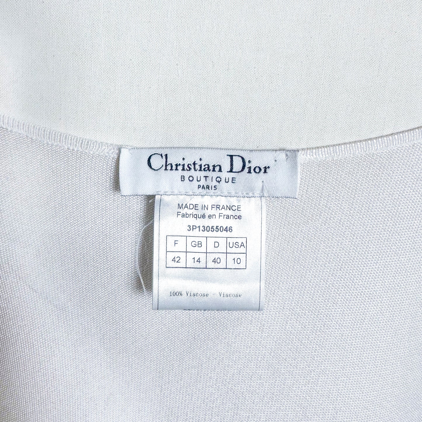 Débardeur maille blanc Christian Dior FW 2002 par John Galliano