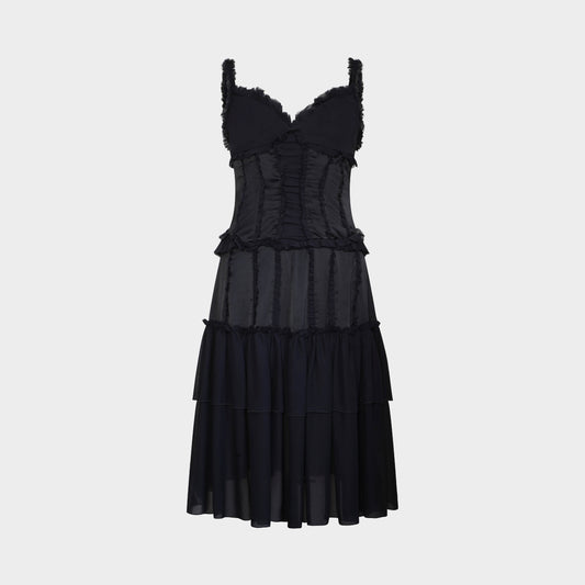 Robe Noir Soie Roberto Cavalli SS 2006