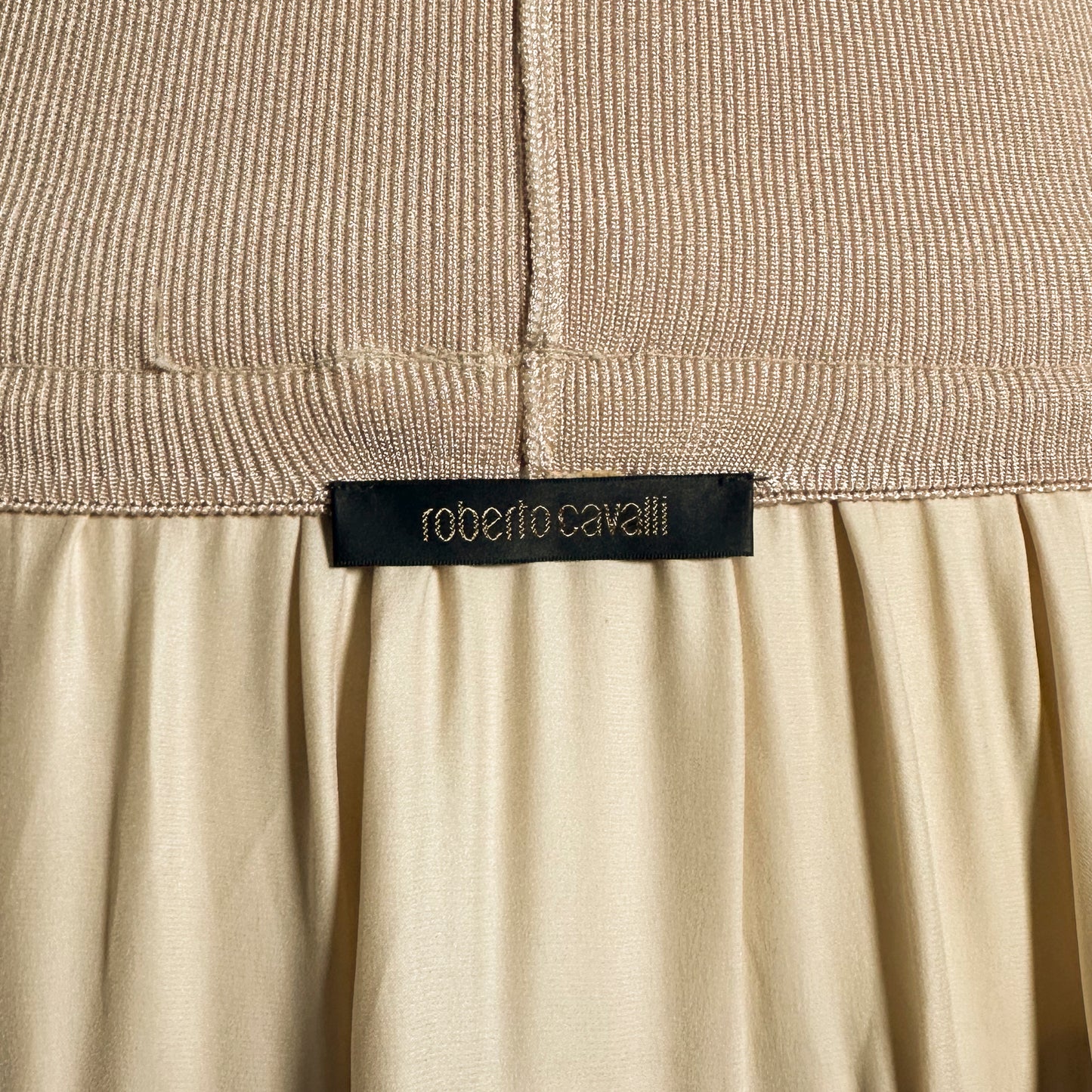 Jupe Soie Beige Roberto Cavalli SS 2005
