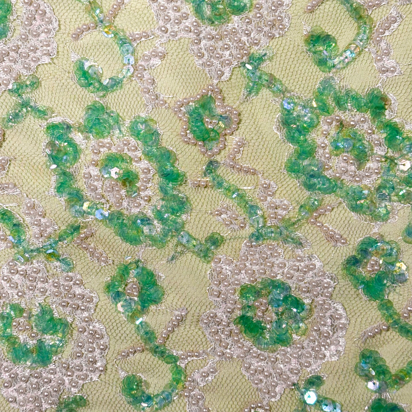 Jupe Brodée Verte La perla 1990