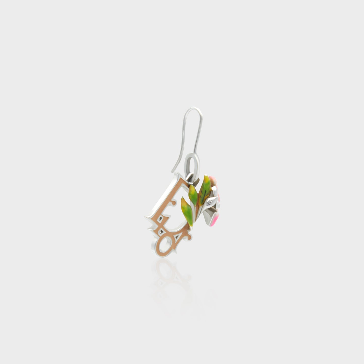 Boucles d'oreille Laque Rose Christian Dior 2000 par John Galliano