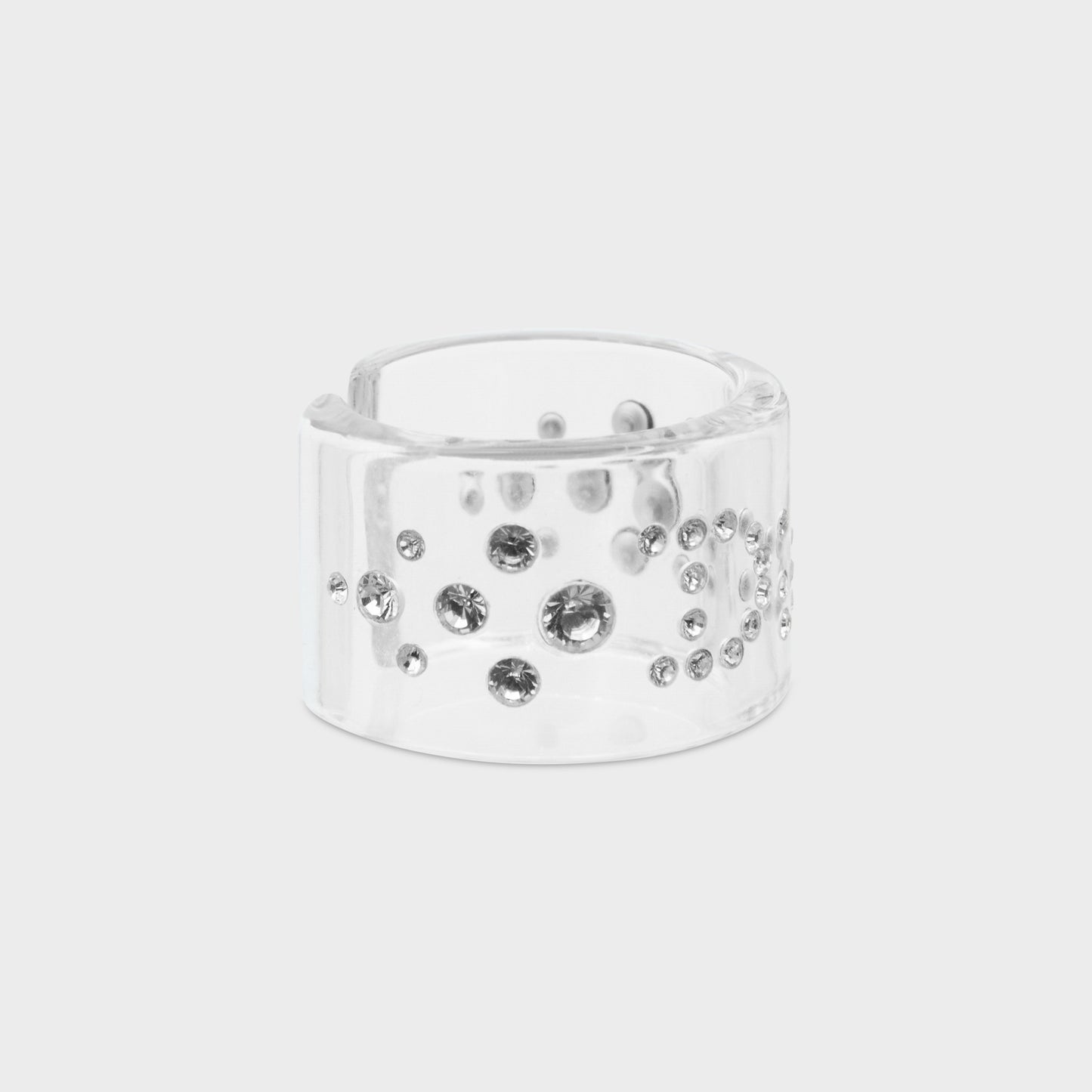 Bague Plexiglas Strass Christian Dior SS 2004 par John Galliano