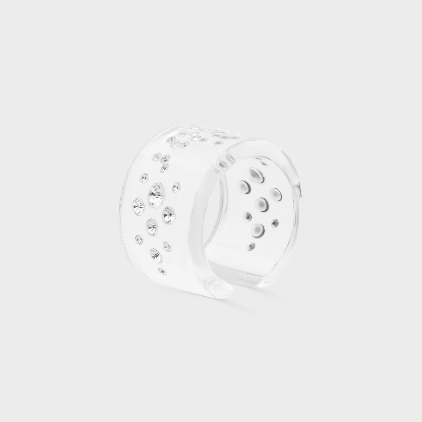 Bague Plexiglas Strass Christian Dior SS 2004 par John Galliano