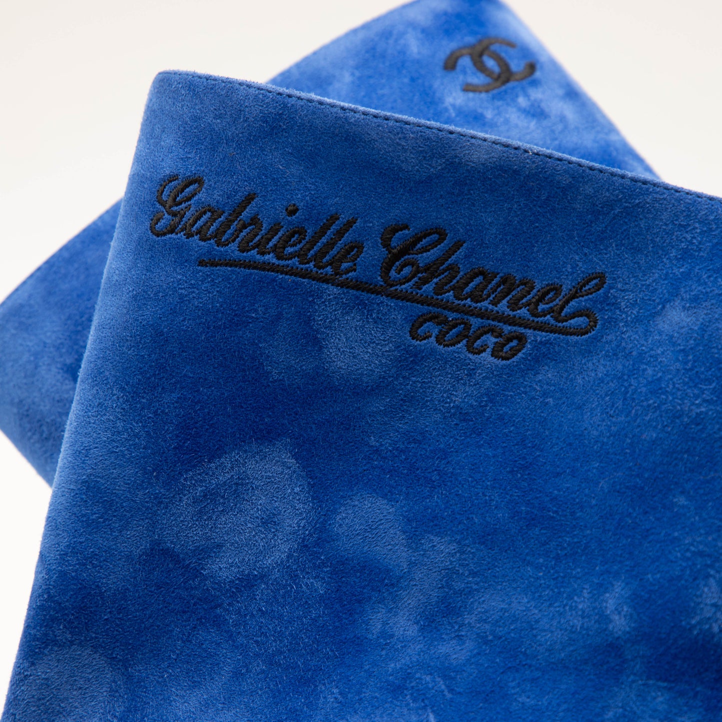 Bottine Daim Bleu Chanel FW 2008 par Karl Lagerfeld