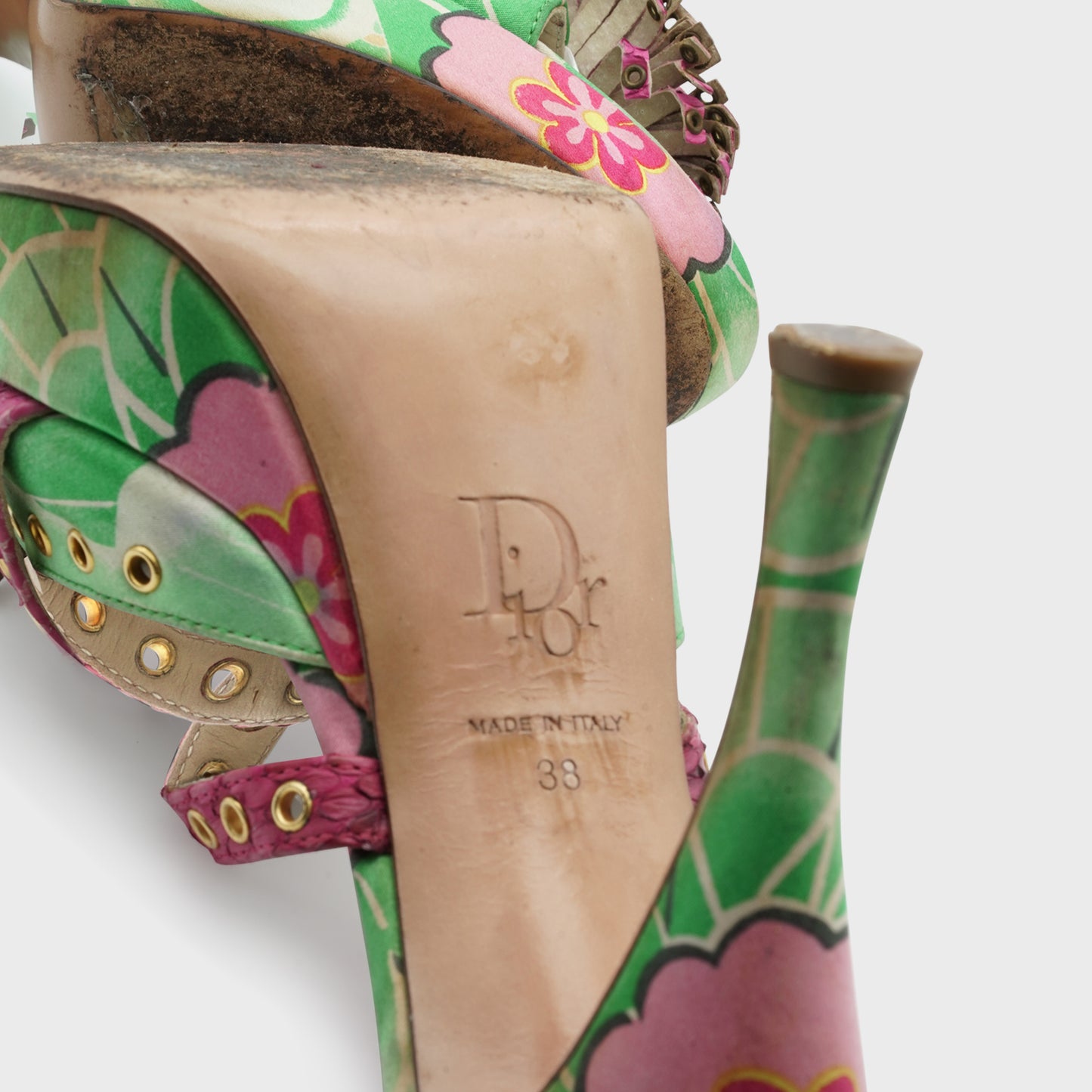 Mules Satin Koi Christian Dior FW 2003 par John Galliano
