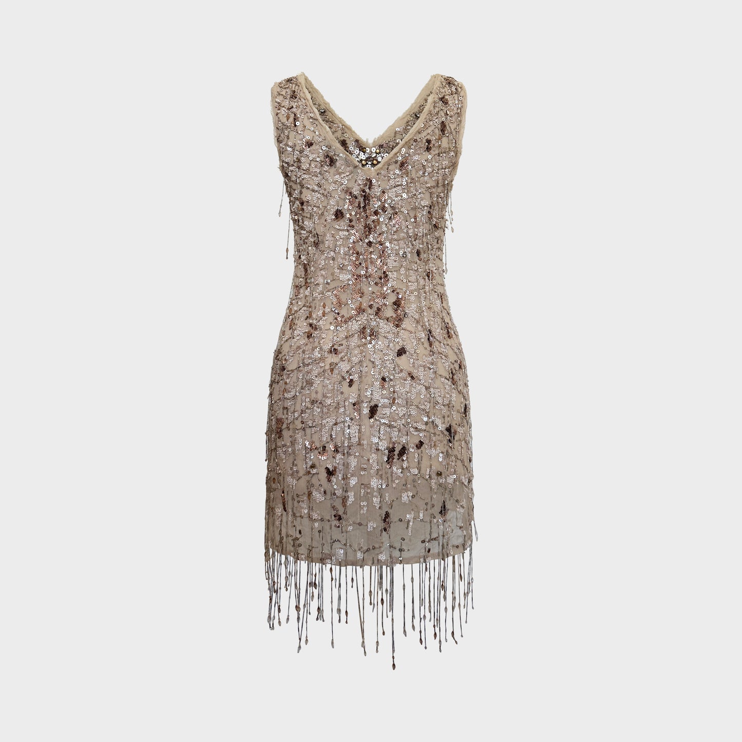 Robe Brodée Beige Roberto Cavalli