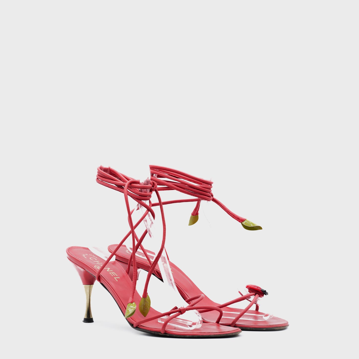 Sandales Brides Rose Chanel SS 2004 par Karl Lagerfeld