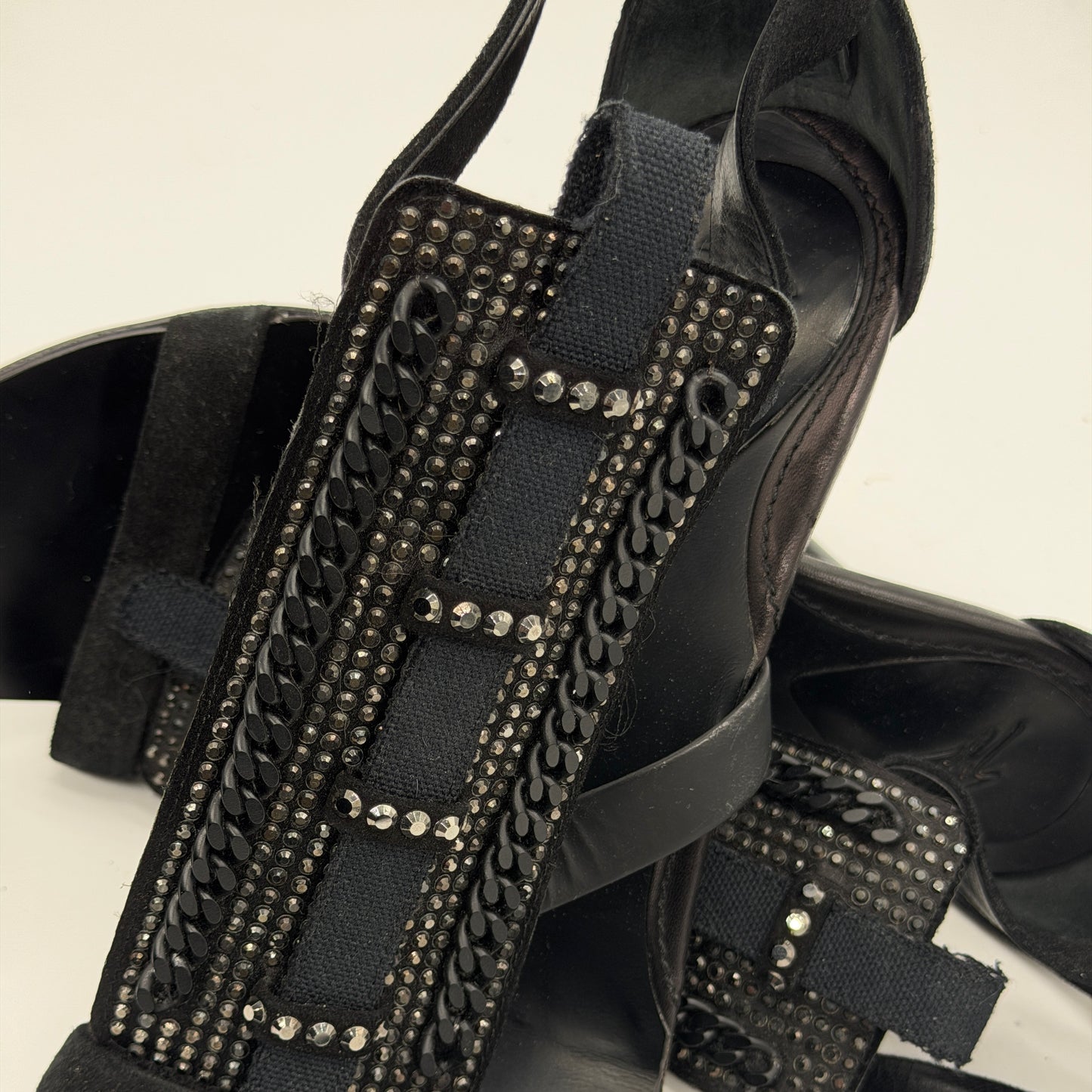 Sandale Noir Giuseppe Zanotti 2000