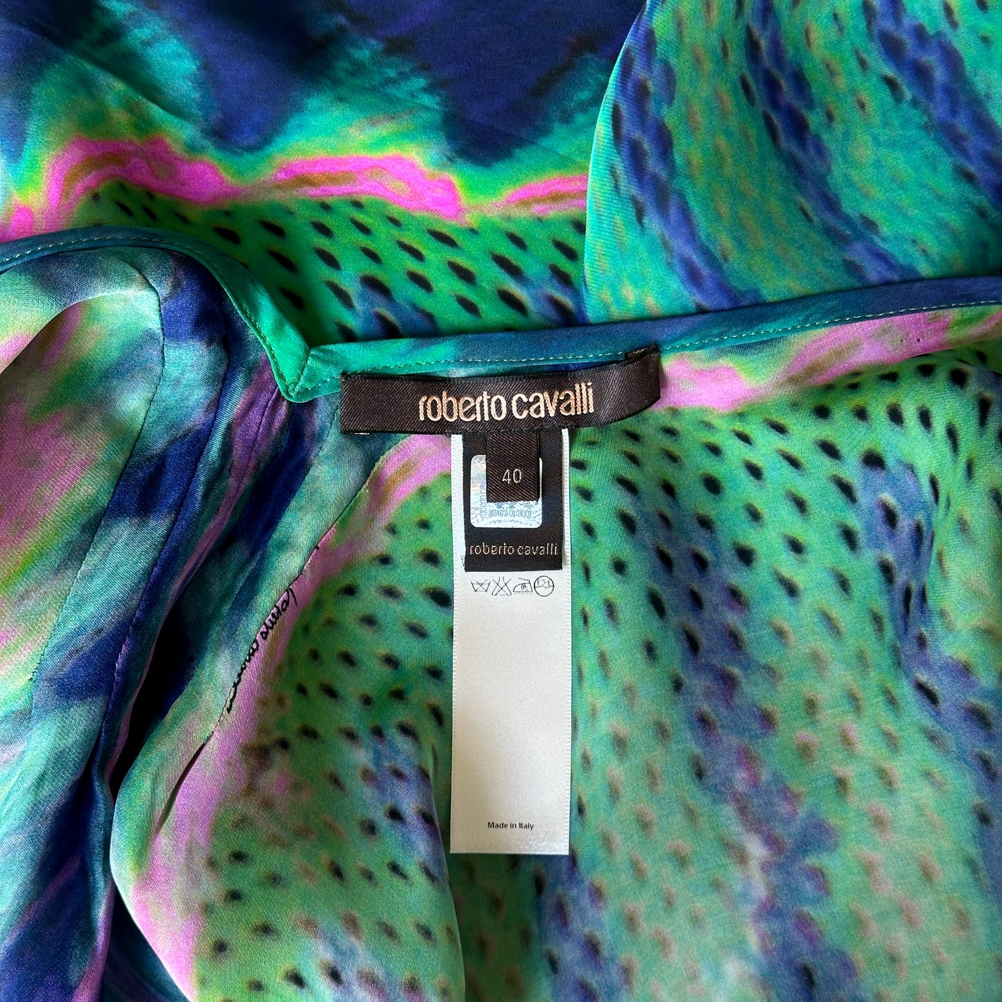 Robe Motif Paon 2011 Roberto Cavalli