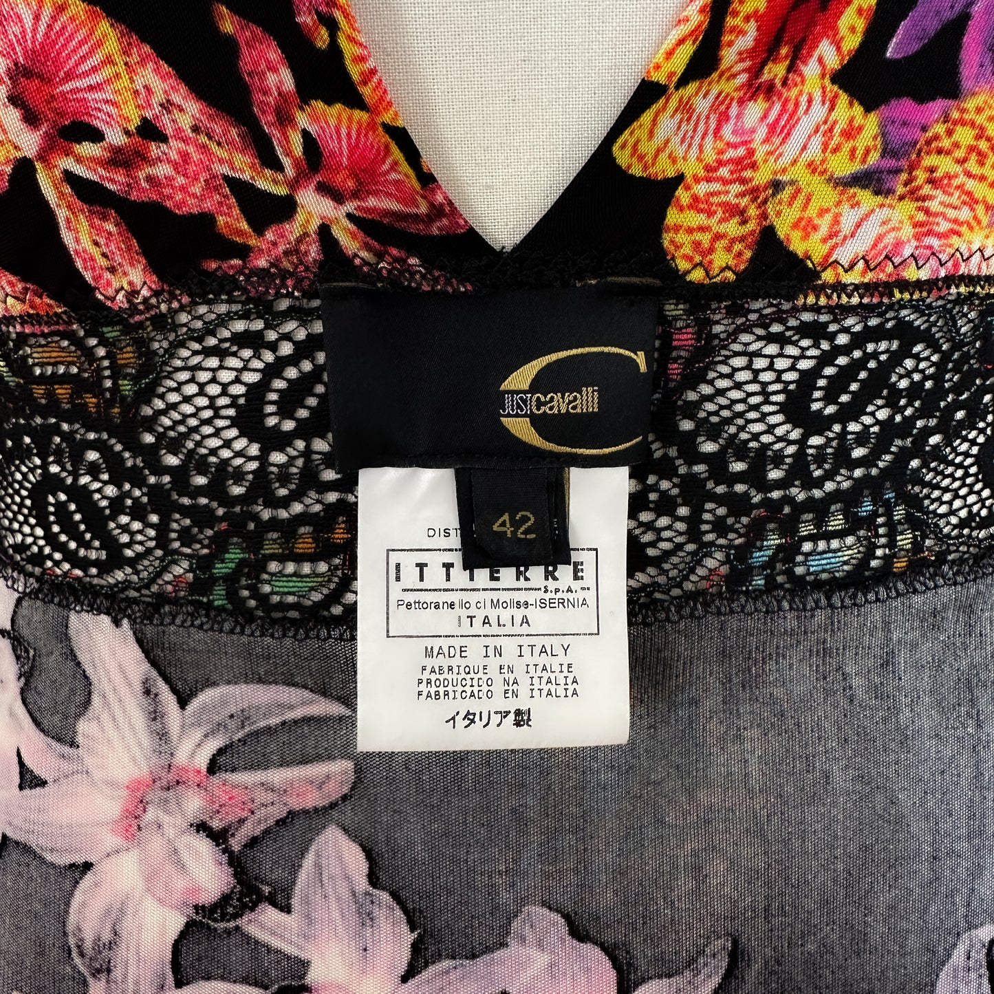 Robe dentelle Roberto Cavalli 2000