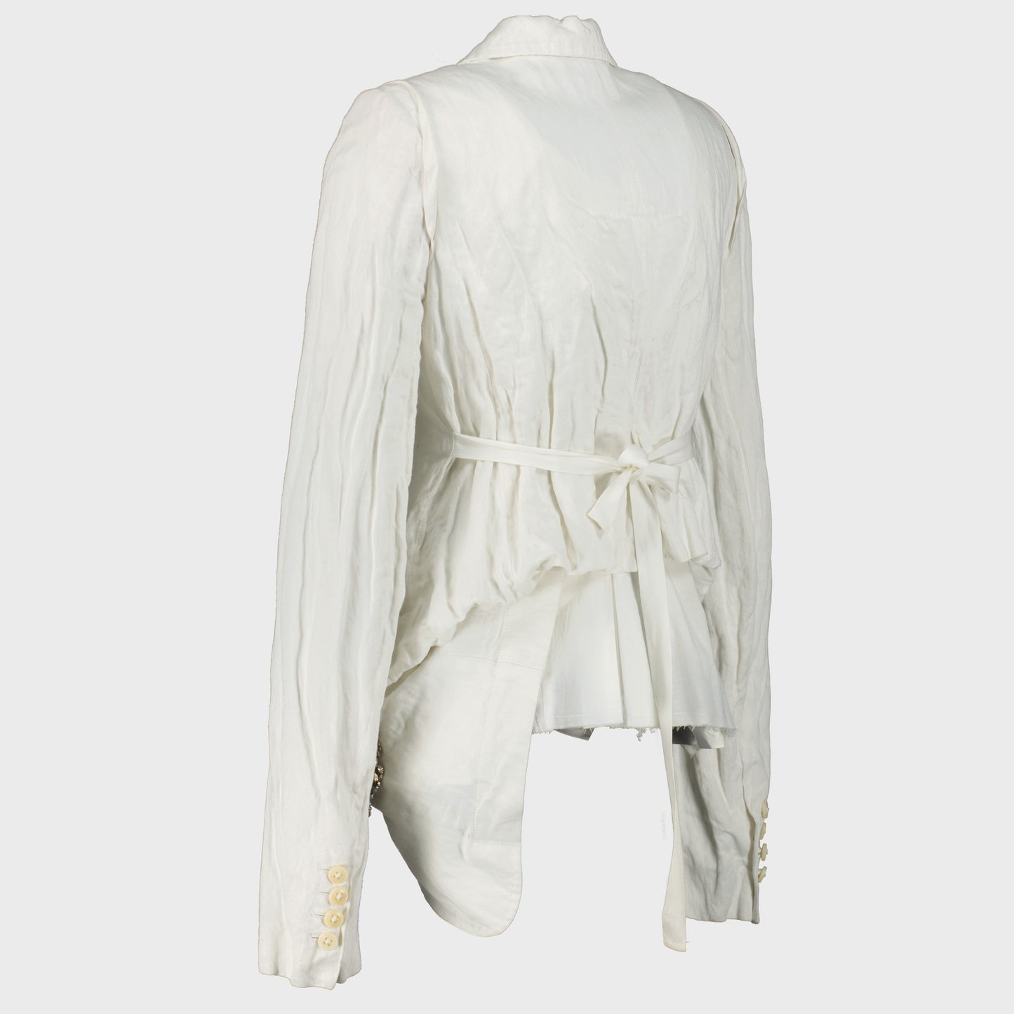 White Unstructured White Jacket Ann Demeulemeester 1990